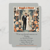 INVITATION " ANNONCE DE MARIAGE " (Devant / Derrière)