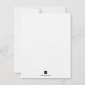 Invitation Annonce de mariage à l'avance avec dahlia jaune (Dos)