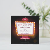 Invitation Annonce de mariage à thème de casino de Vegas (Debout devant)