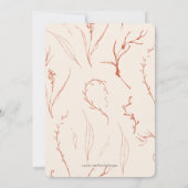 Invitation Annonce de mariage avec photo de fuite Moderne Arc (Dos)