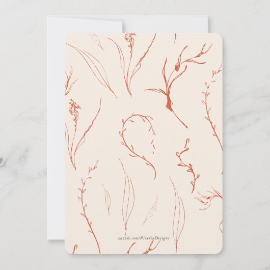 Invitation Annonce de mariage avec photo de fuite moderne sou (Dos)