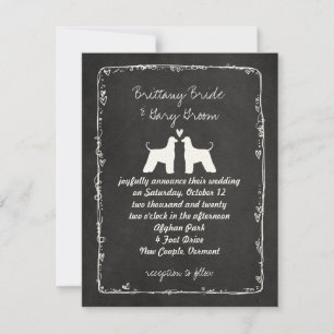 Invitation Annonce de mariage de Lévriers Afghans