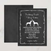 Invitation Annonce de mariage des Grands Danois (Devant / Derrière)