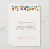 Invitation Annonce de mariage Fleur violette de Moutarde de p (Dos)