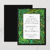 Invitation Annonce de mariage Forest Greens Celtic (Devant / Derrière)