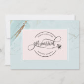 Invitation Annonce de mariage / Fuite amoureuse "Nous nous so (Dos)