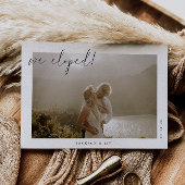 Invitation Annonce de Mariage Furtif Minimaliste