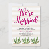 Invitation Annonce de Mariage | Glam Cactus | Nous sommes Mar (Devant)