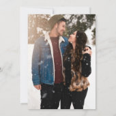 Invitation Annonce de mariage intime avec photo simple et min (Dos)