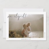 Invitation Annonce de Mariage Intime Minimaliste (Devant)