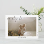 Invitation Annonce de Mariage Intime Minimaliste (Debout devant)