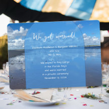 Annonce de mariage Mer et Ciel Nous sommes mariés