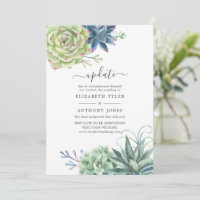 Annonce de mariage mise à jour sur les cactus de d