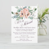 Invitation Annonce de mariage Nous sommes mariés Poppy Radian (Debout devant)