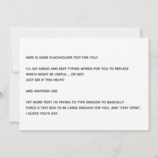 Invitation Annonce de mariage reporté "Nouveau Projet" (Dos)