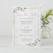 Invitation Annonce de mariage : Réservez la date (Debout devant)