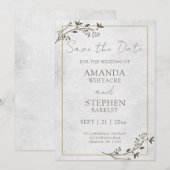 Invitation Annonce de mariage : Réservez la date (Devant / Derrière)