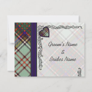 Invitation Annonce de mariage RSVP Anderson Tartan