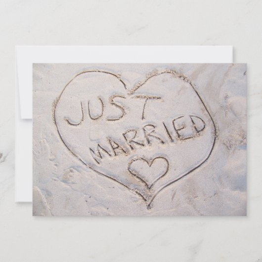 Invitation Annonce de mariage sur la plage (Devant)