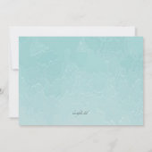 Invitation Annonce de mariage sur la plage, enregistrez la da (Dos)