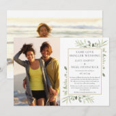 Invitation Annonce de micro-mariage réduit Same Love (Devant / Derrière)