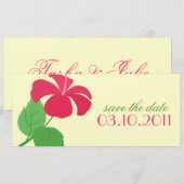 Invitation Annonce de mise à jour de Hibiscus (Devant / Derrière)