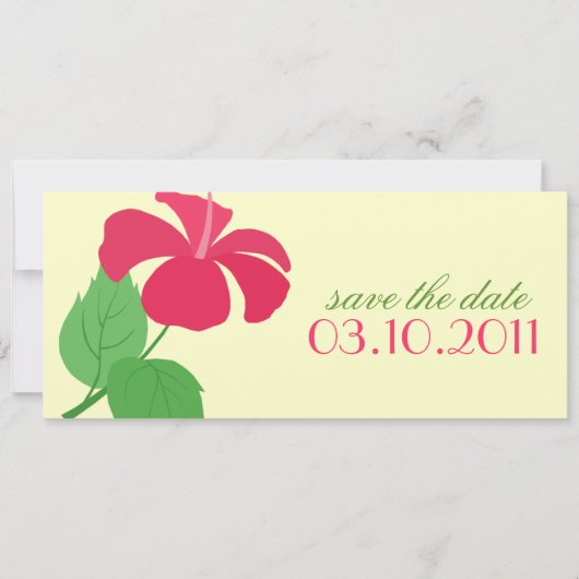 Invitation Annonce de mise à jour de Hibiscus (Devant)