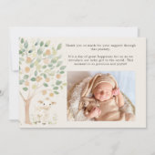 Invitation Annonce de naissance Bébé Amis de la Prairie Anima (Dos)