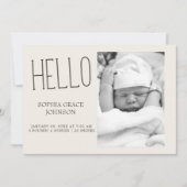 Invitation Annonce de naissance Bébé Amis des Animaux de la F (Devant)