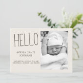 Invitation Annonce de naissance Bébé Amis des Animaux de la F (Debout devant)