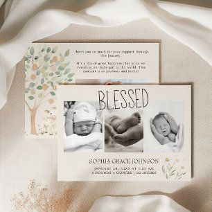 Invitation Annonce de naissance Bébé Amis des Animaux de la F