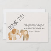 Invitation Annonce de naissance d'animaux de la nurserie du Z (Dos)