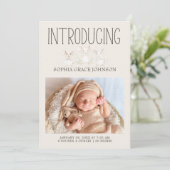 Invitation Annonce de naissance de bébé Amis de la prairie An (Debout devant)