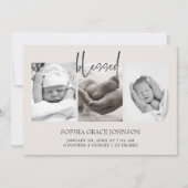 Invitation Annonce de naissance de bébé Animaux de la nurseri (Devant)