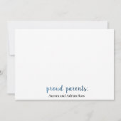 Invitation Annonce de naissance de bébé garçon Hello World! (Dos)