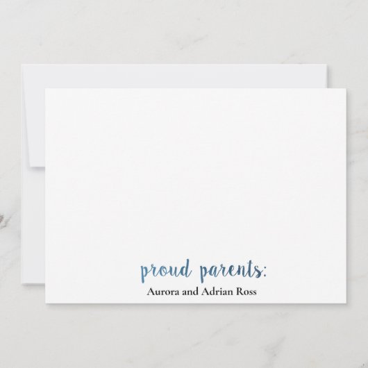 Invitation Annonce de naissance de bébé garçon Hello World! (Dos)