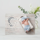 Invitation Annonce de naissance de constellation écrite dans (Debout devant)