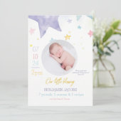 Invitation Annonce de naissance de notre petit bébé (Debout devant)