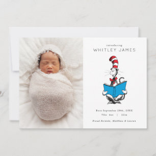 Invitation Annonce de naissance du Chat dans le Chapeau - Pho