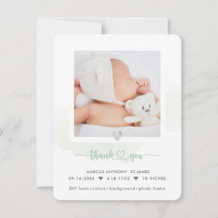 Invitation Annonce de naissance et remerciement de douche Art