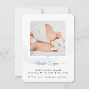 Invitation Annonce de naissance et remerciement pour la douch