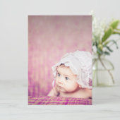 Invitation Annonce de naissance Merci Bébé Sip & See (Debout devant)