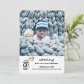 Invitation Annonce de naissance photo d'amour de bébé (Debout devant)