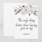 Invitation  Annonce de naissance Révélation  (Devant / Derrière)