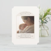 Invitation Annonce de naissance Simple Fall 2 Photo (Debout devant)