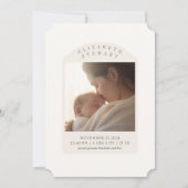 Invitation Annonce de naissance Simple Fall 2 Photo (Devant)