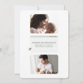 Invitation Annonce de naissance téléchargement complet (Dos)