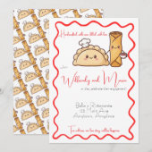 Invitation Annonce de nourriture Empanada & Lumpia philippine (Devant / Derrière)