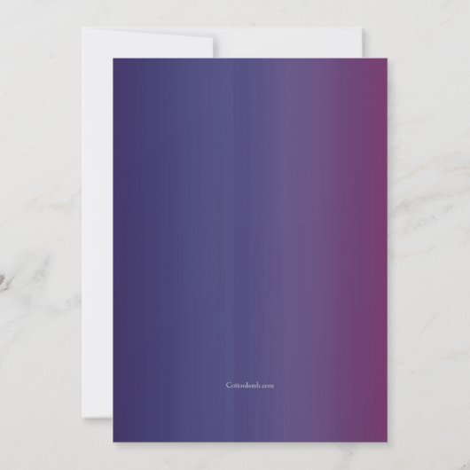 Invitation Annonce de photo de constellation (Dos)