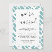 Invitation Annonce de photo de mariage trois (Dos)